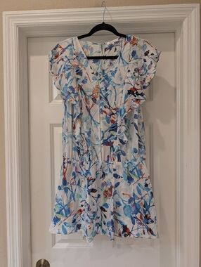 Parker Silk Lined Floral Dress Size XS